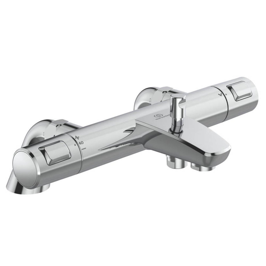 Ideal Standard Bath Shower Mixer Valve Exposed Thermostatic Fixed Chrome Modern - Image 1