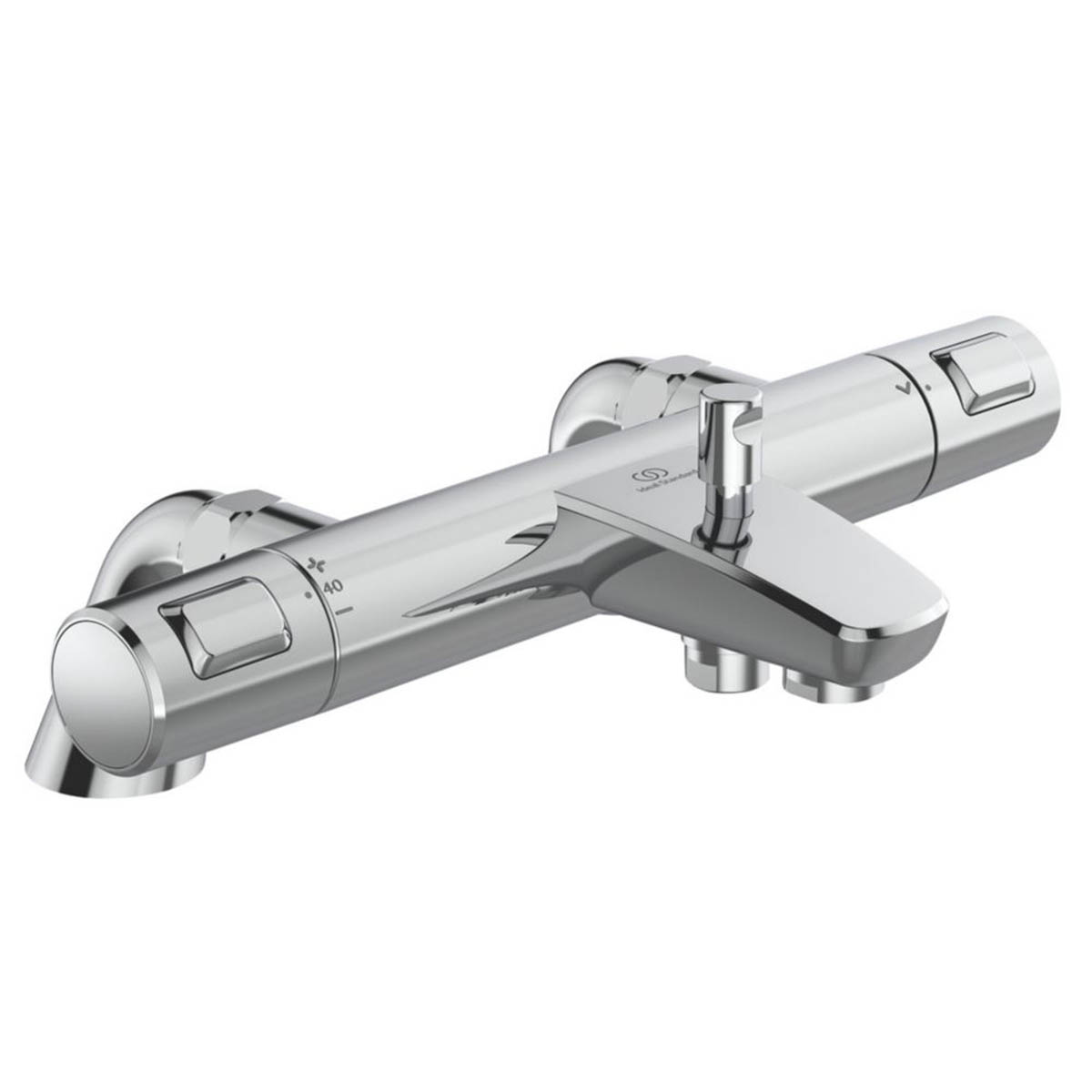 Ideal Standard Bath Shower Mixer Valve Exposed Thermostatic Fixed Chrome Modern - Image 2