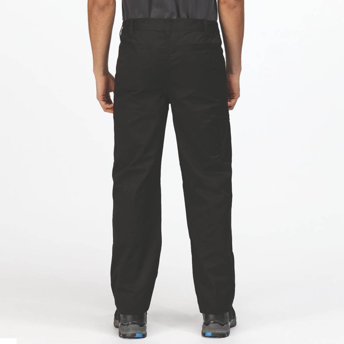 Regatta Mens Work Trousers 5 Pockets Black Water Repellent 40" W 29" L - Image 4