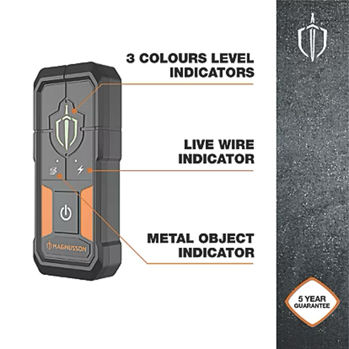Magnusson Multi Detector Wall Scanner Metal Stud Live Wire LCD - Image 5