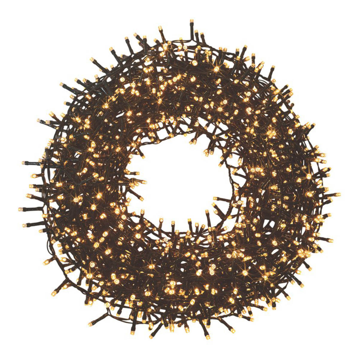 LED String Christmas Lights 1500 Warm White Timer IP44 Indoor Outdoor Home L45m - Image 1
