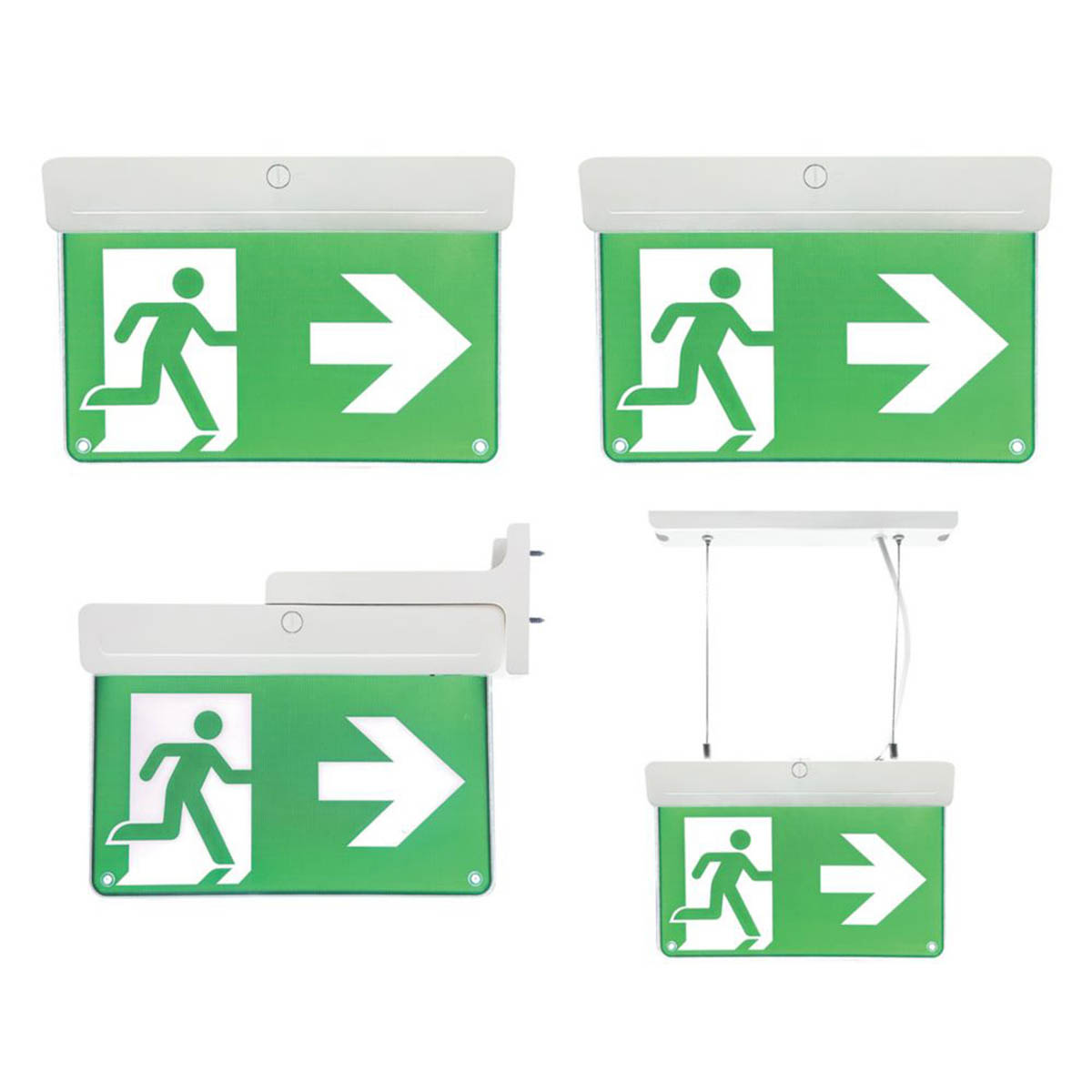 Lexco Emergency LED Exit Light 20lm Daylight Up Down Left Right Arrow 2.2W - Image 6