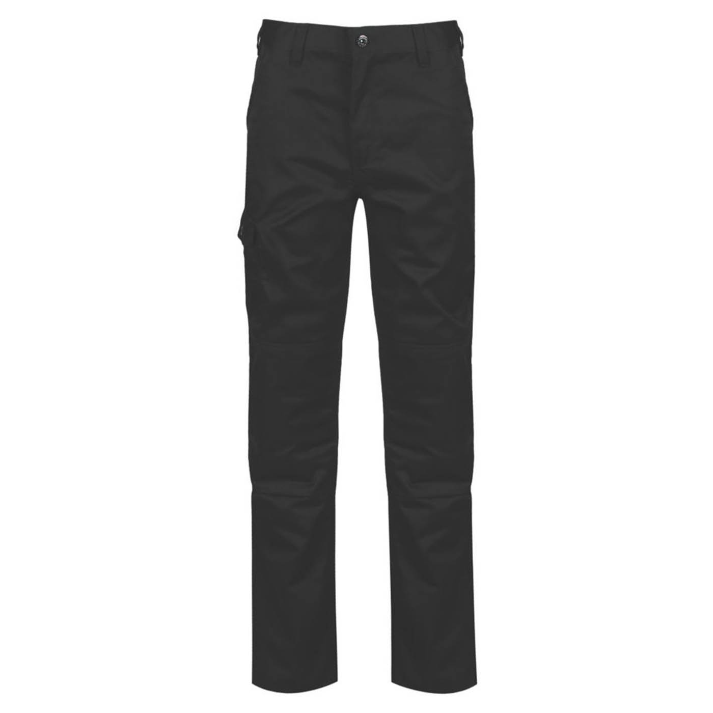 Regatta Pro Mens Work Trousers Black Cargo Classic Fit Multi Pockets 32" W 33" L - Image 1