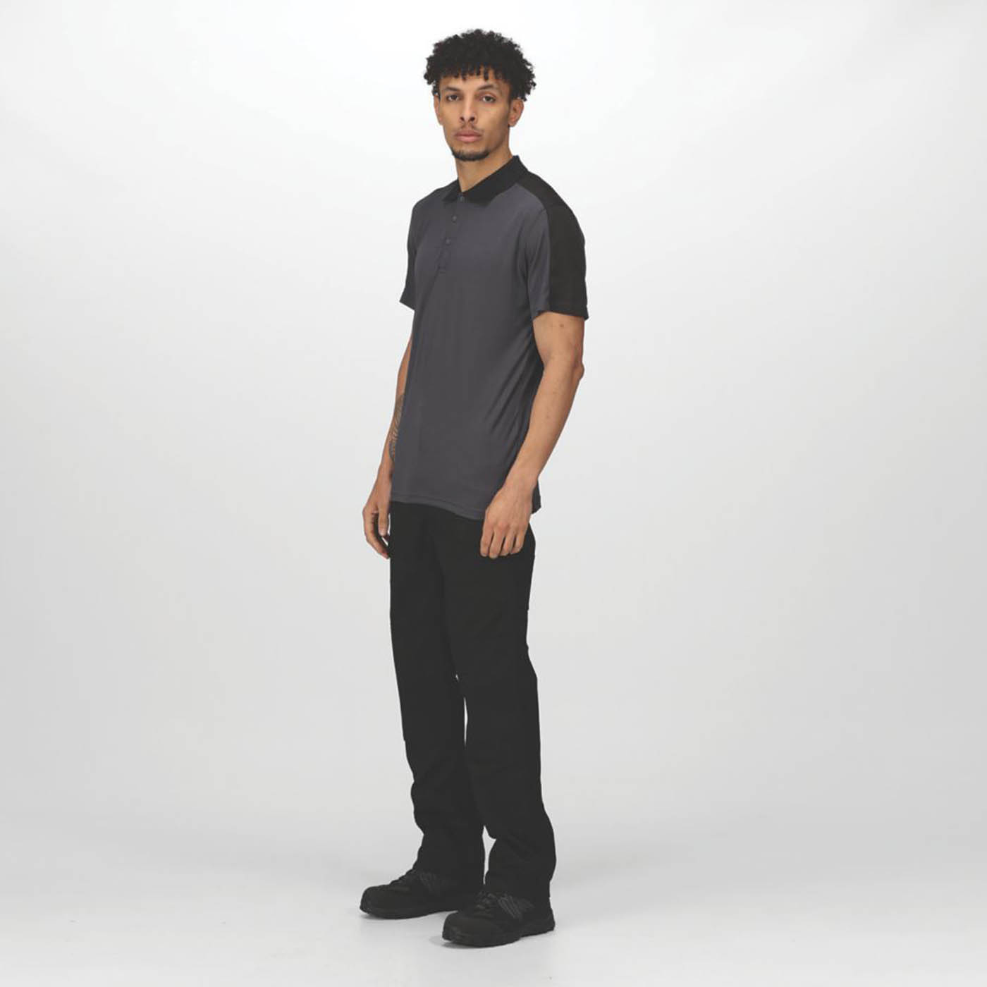 Regatta Pro Mens Work Trousers Black Cargo Classic Fit Multi Pockets 32" W 33" L - Image 5