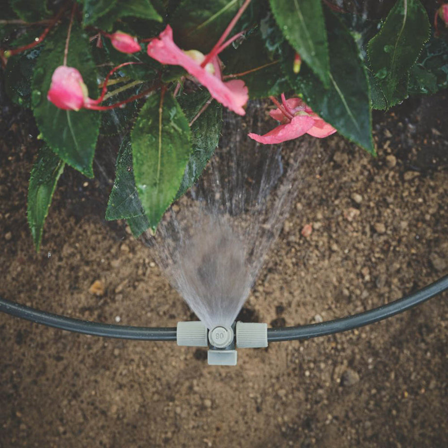 Verve Irrigation Kit Garden Drip Watering 4 Way Connector Flow Control 91 Pcs - Image 6