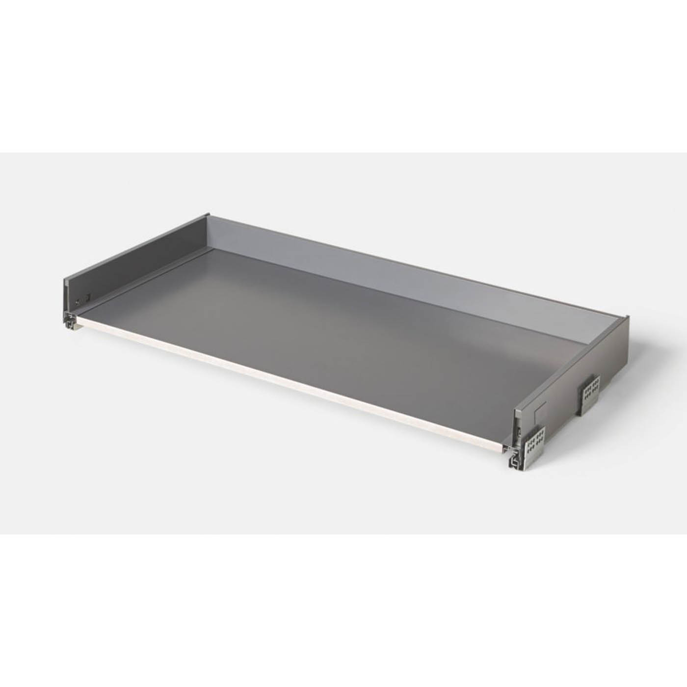 Essentials Standard Drawer Box Matt Grey Slimline Soft Close Ball Bearing 1000mm - Image 1