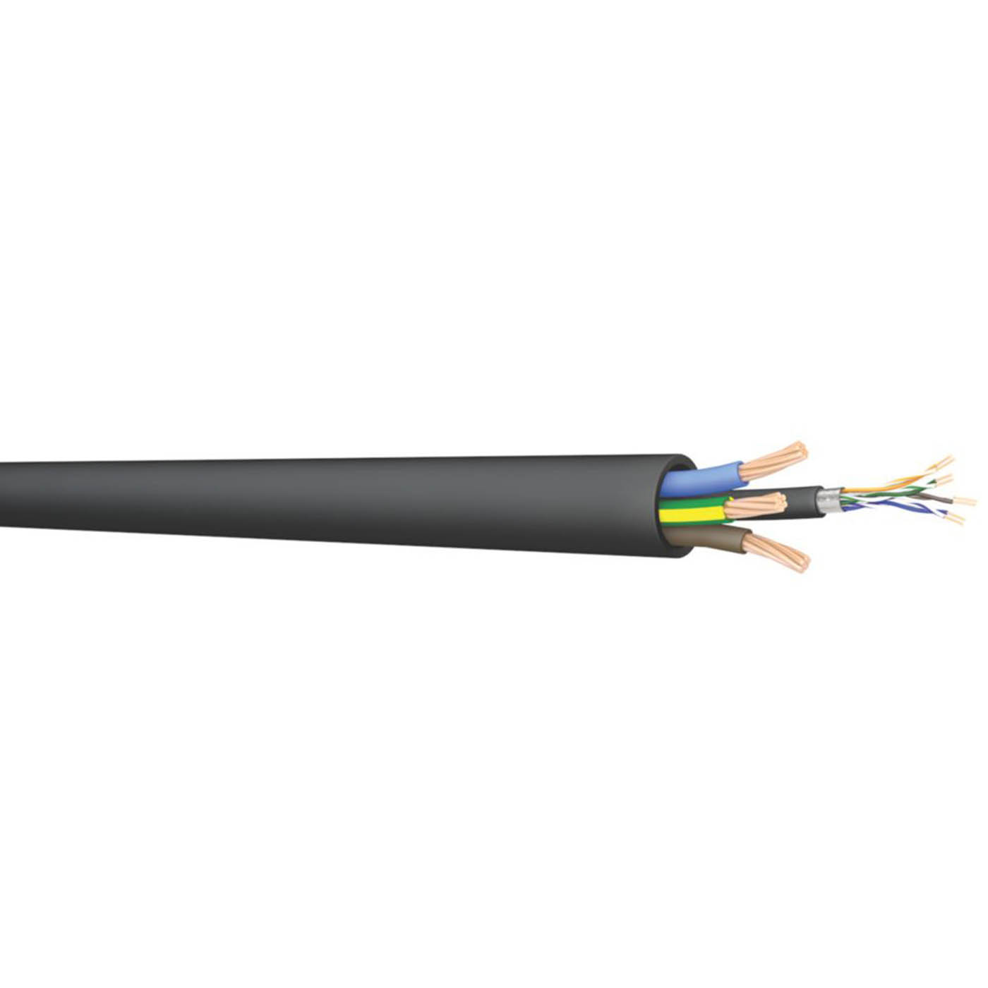 Prysmian EV Charging Cable PRY-EV 3 Core 4mm² And Cat 5e 4 Pair Indoor Coil 25m - Image 1