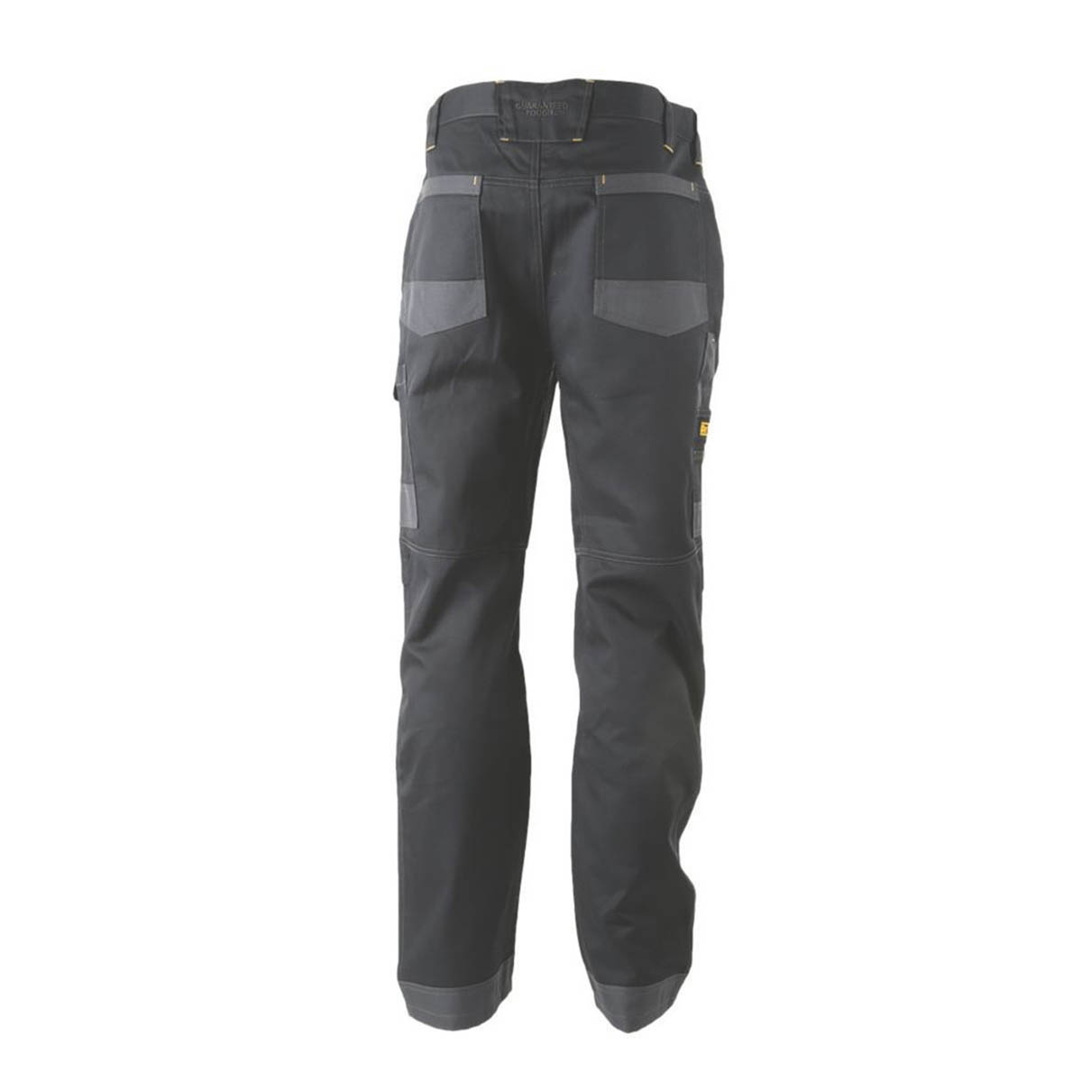 DeWalt Mens Work Trousers Cargo Multi Pockets Breathable Zip Black 32" W 31" L - Image 2