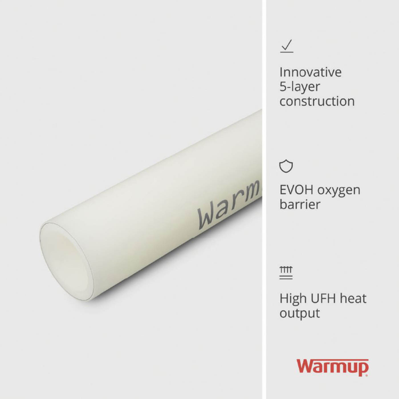 Warmup Compression/Press-Fit/Push-Fit PE-RT Pipe 12mm x 70m - Image 3