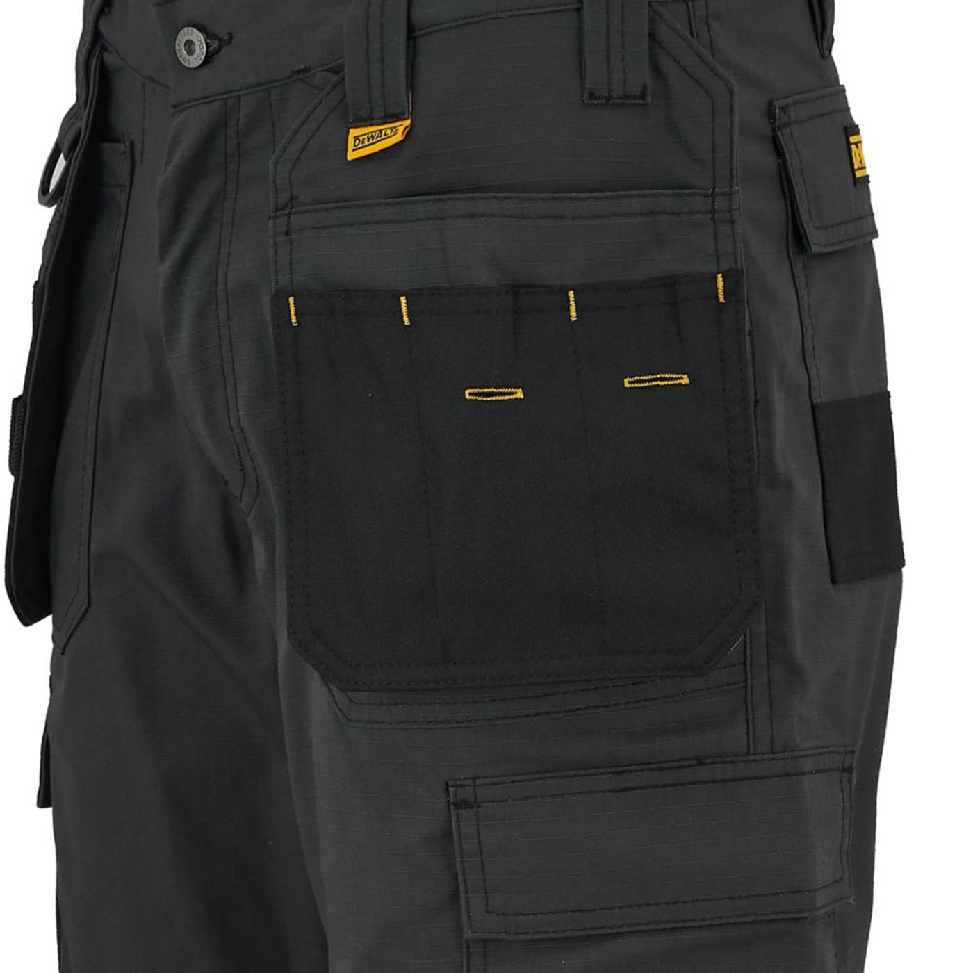 DEWALT Cheverley Stretch Work Shorts Grey 36" W - Image 3