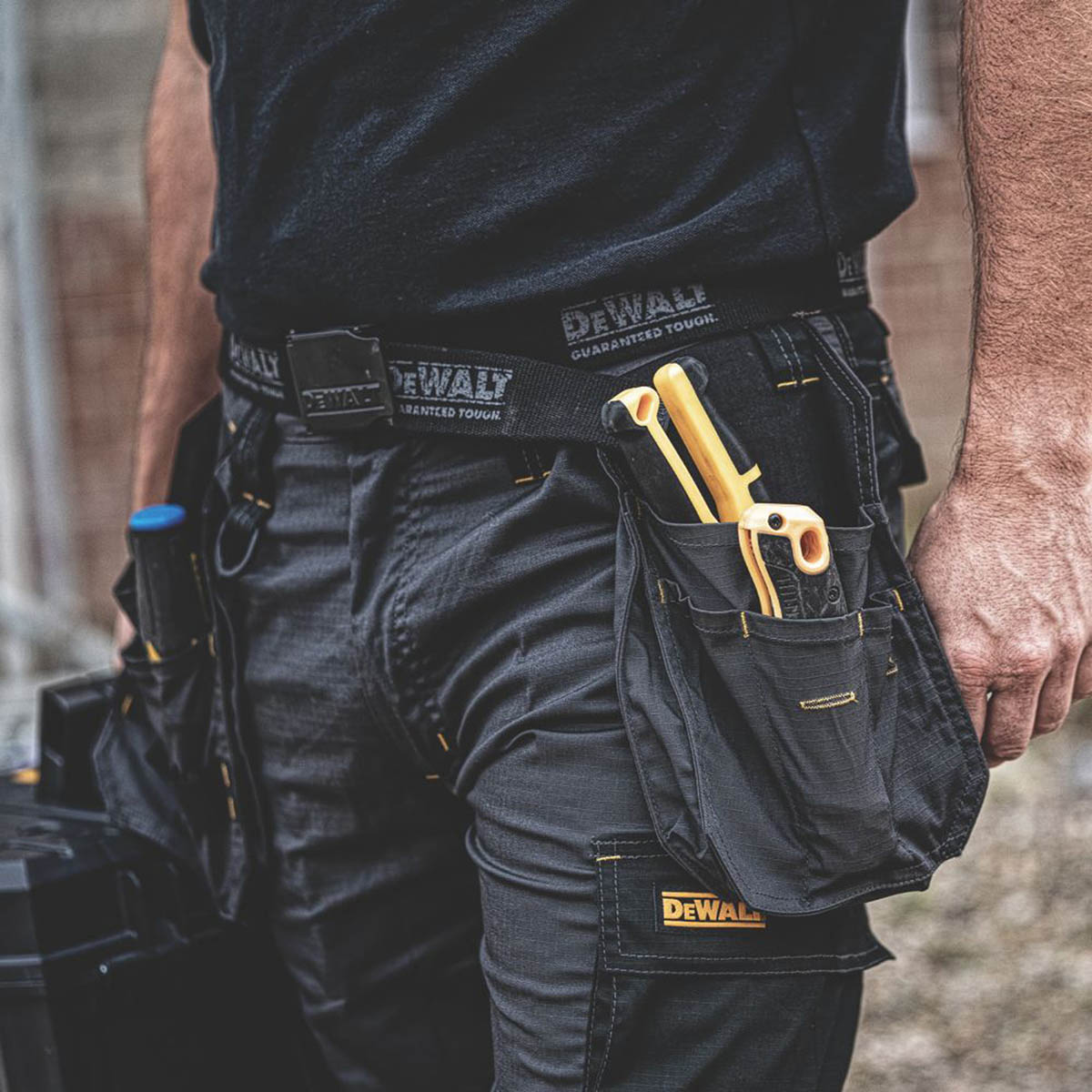 DeWalt Work Trousers Mens Slim Fit Grey Breathable Multi Pockets 38"W 31"L - Image 6