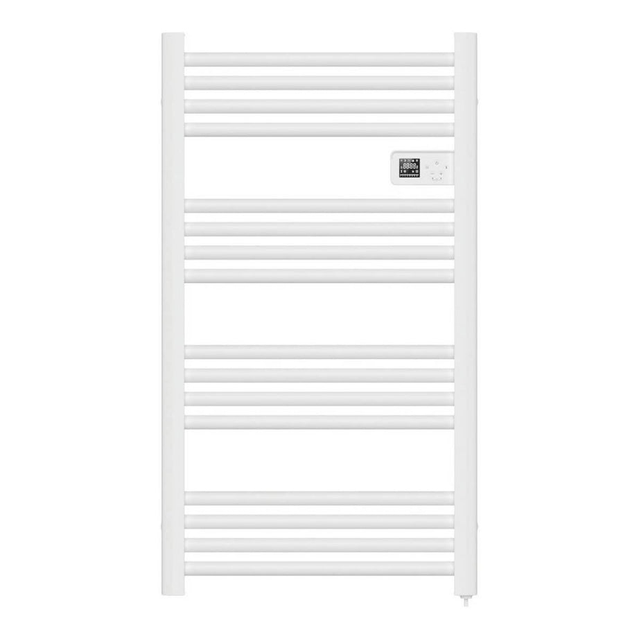 Flomasta Electric Towel Rail Radiator White Flat Bathroom Warmer (H)96x(W)54cm - Image 2