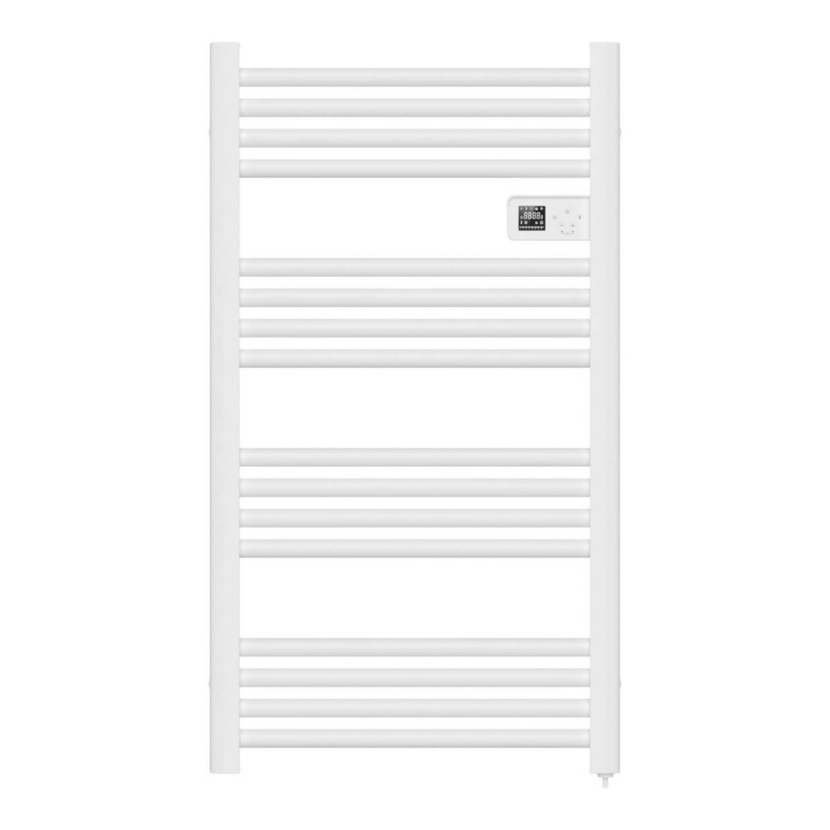 Flomasta Electric Towel Rail Radiator White Flat Bathroom Warmer (H)96x(W)54cm - Image 2
