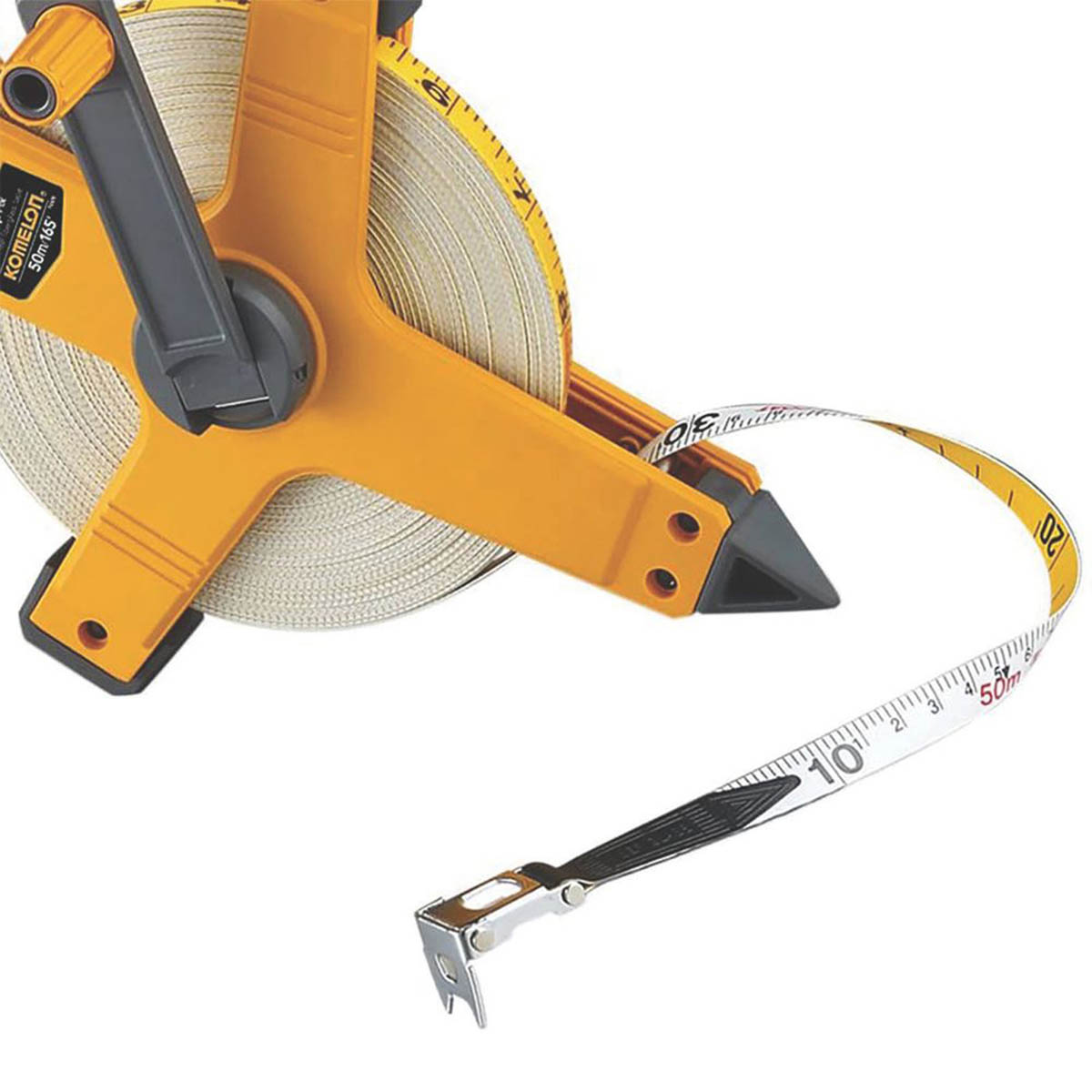 Komelon Tape Measure Fibreglass True Zero Hook Abrasion Resistant Heavy Duty 50m - Image 2
