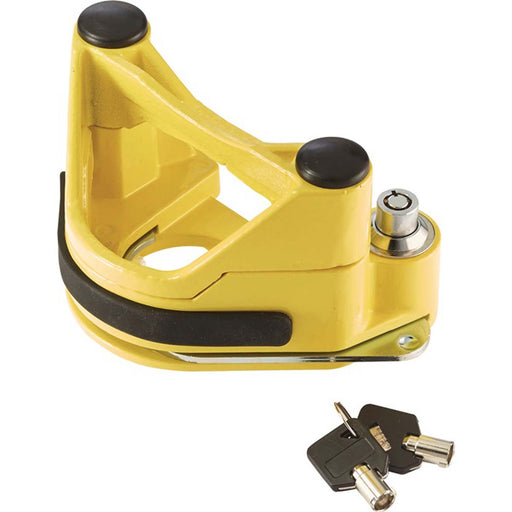 Trailer Hitlock Anti-Theft Powder-Coated Steel Yellow Load Edge Protection - Image 1