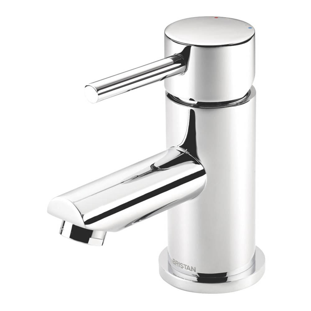 Bristan Bathroom Basin Tap Mono Mixer Chrome Single Lever Clicker Waste Faucet - Image 1