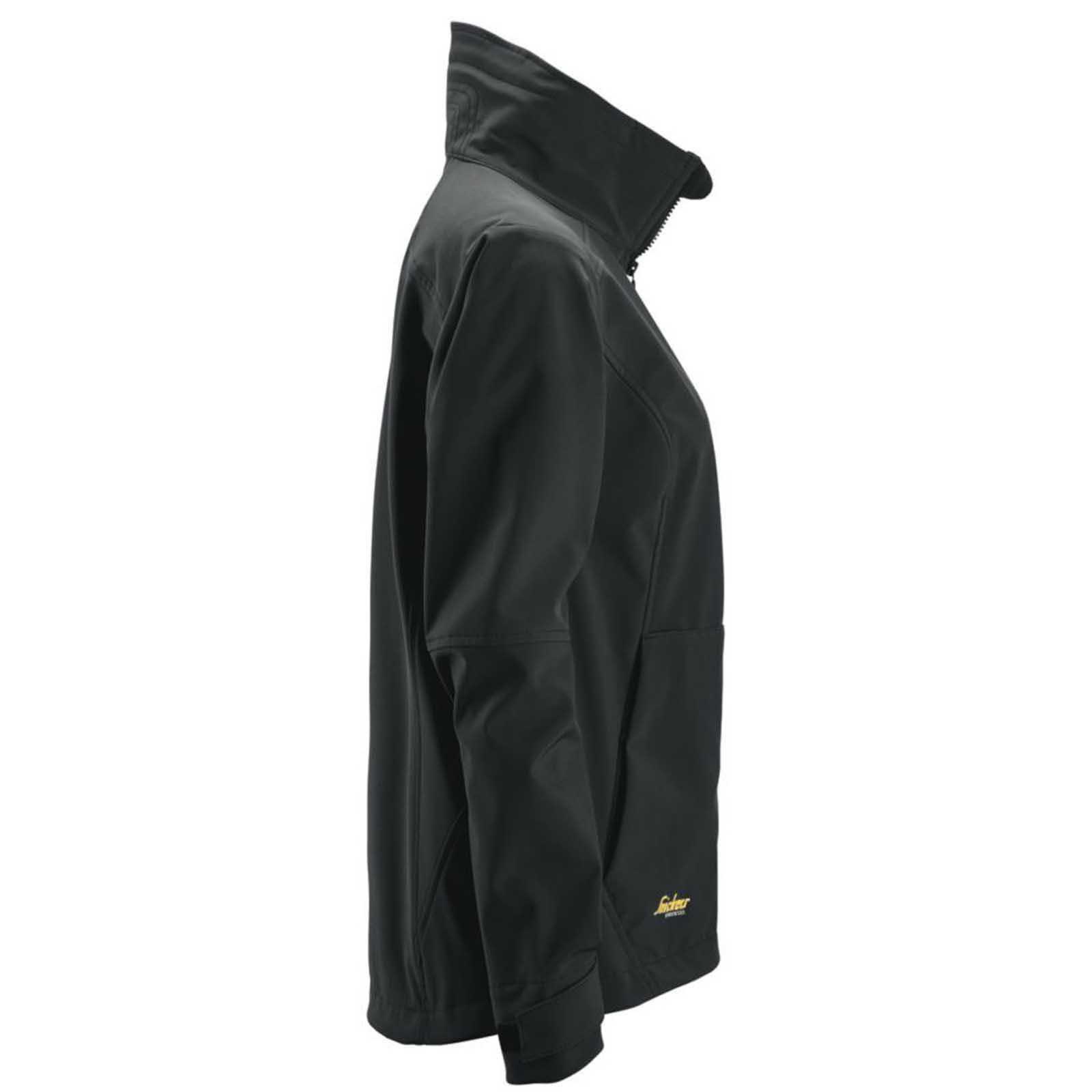 Snickers Work Softshell Jacket Womens Black Windproof Breathable Size 8-10 - Image 3