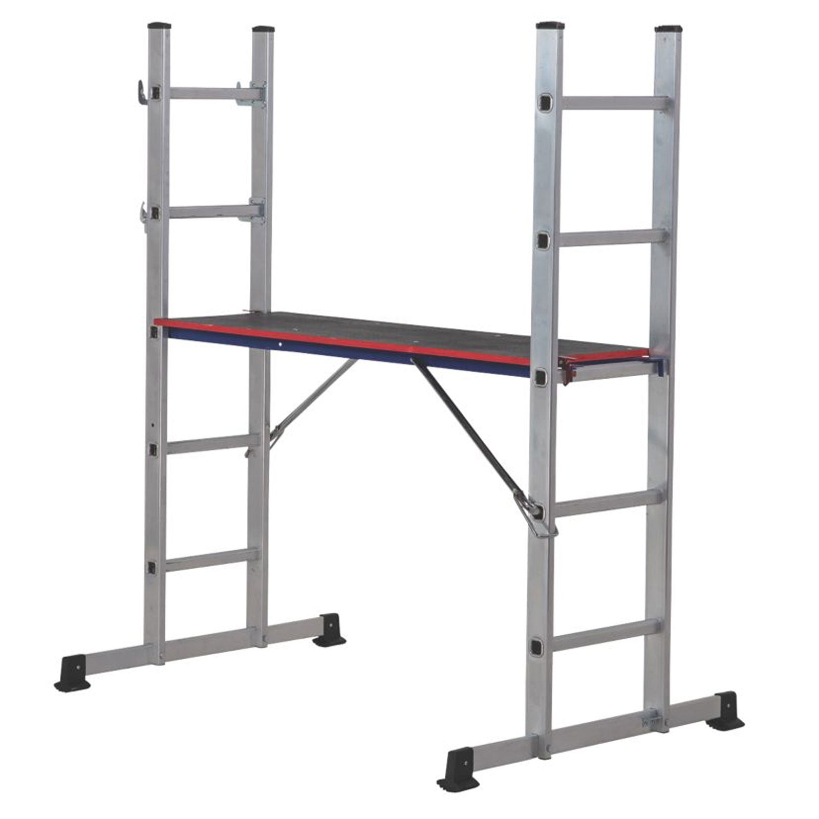 Werner Combination Stepladder With Platform 5 Way 3 Section Non-Slip 2.48m - Image 1