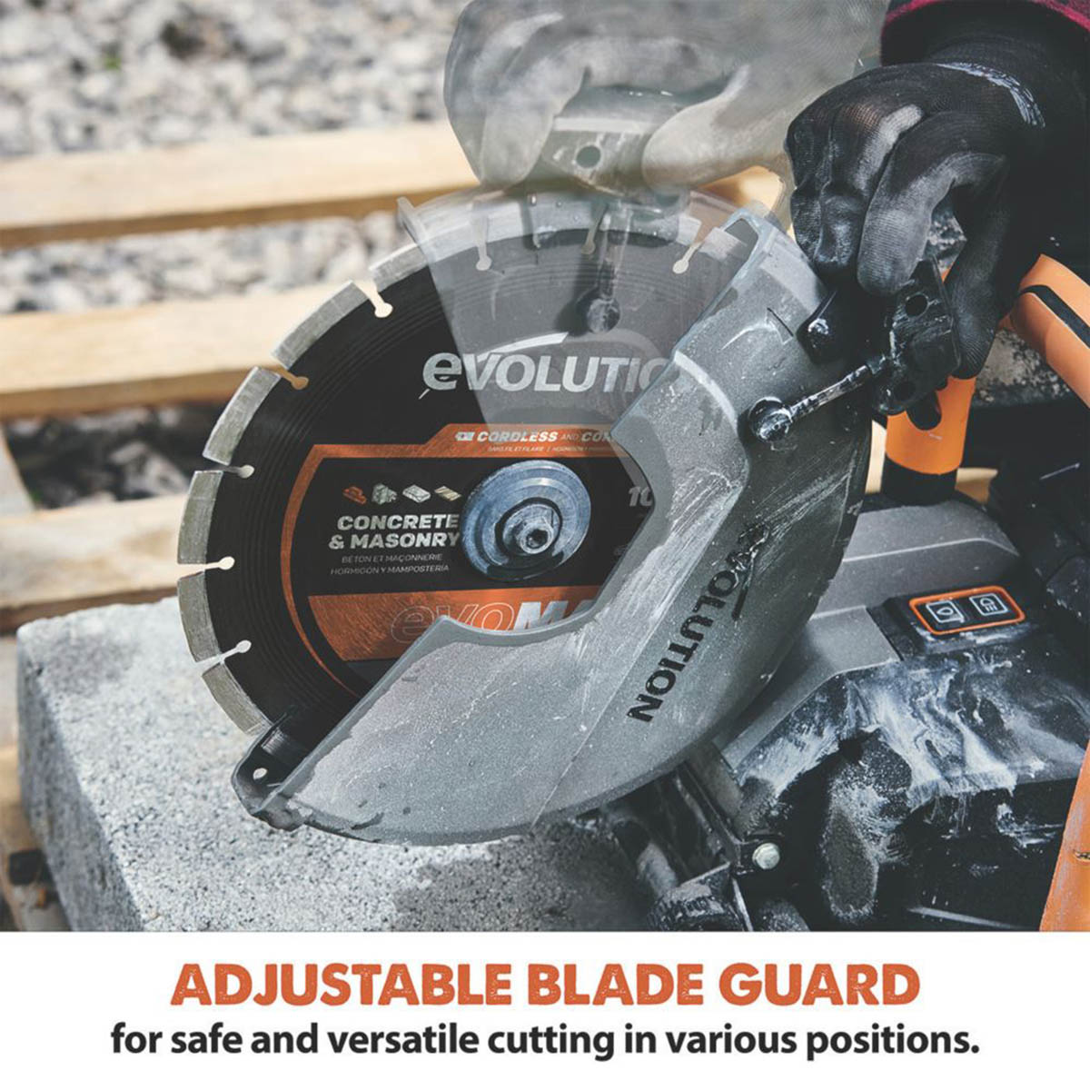 Evolution Disc Cutter Cordless 36V Li-Ion R260DCT 260mm Brushless Body Only - Image 2