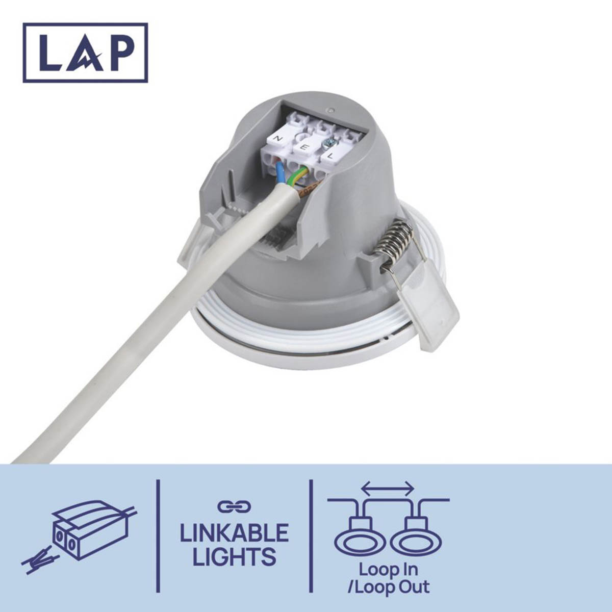 LAP LED Downlights Variable White Tilt Adjustable Dimmable 4W 420lm 10 Pack - Image 4