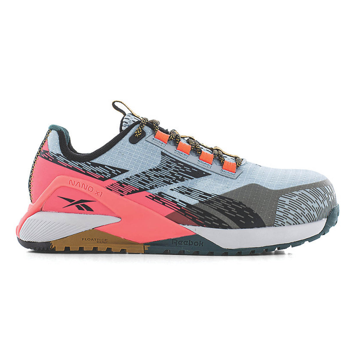 Reebok Safety Trainers Womens Wide Fit Grey Pink Work Boots Composite Toe Size 5 - Image 2