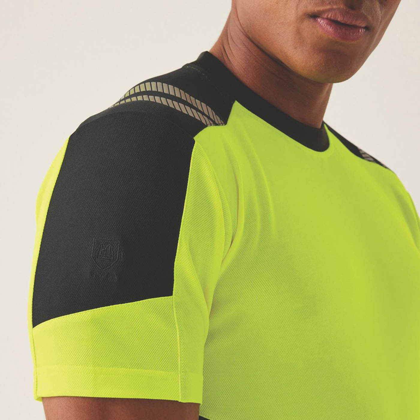 Regatta Hi Vis T-Shirt Mens Regular Fit Yellow Short Sleeve 2X Large 48in Chest - Image 6
