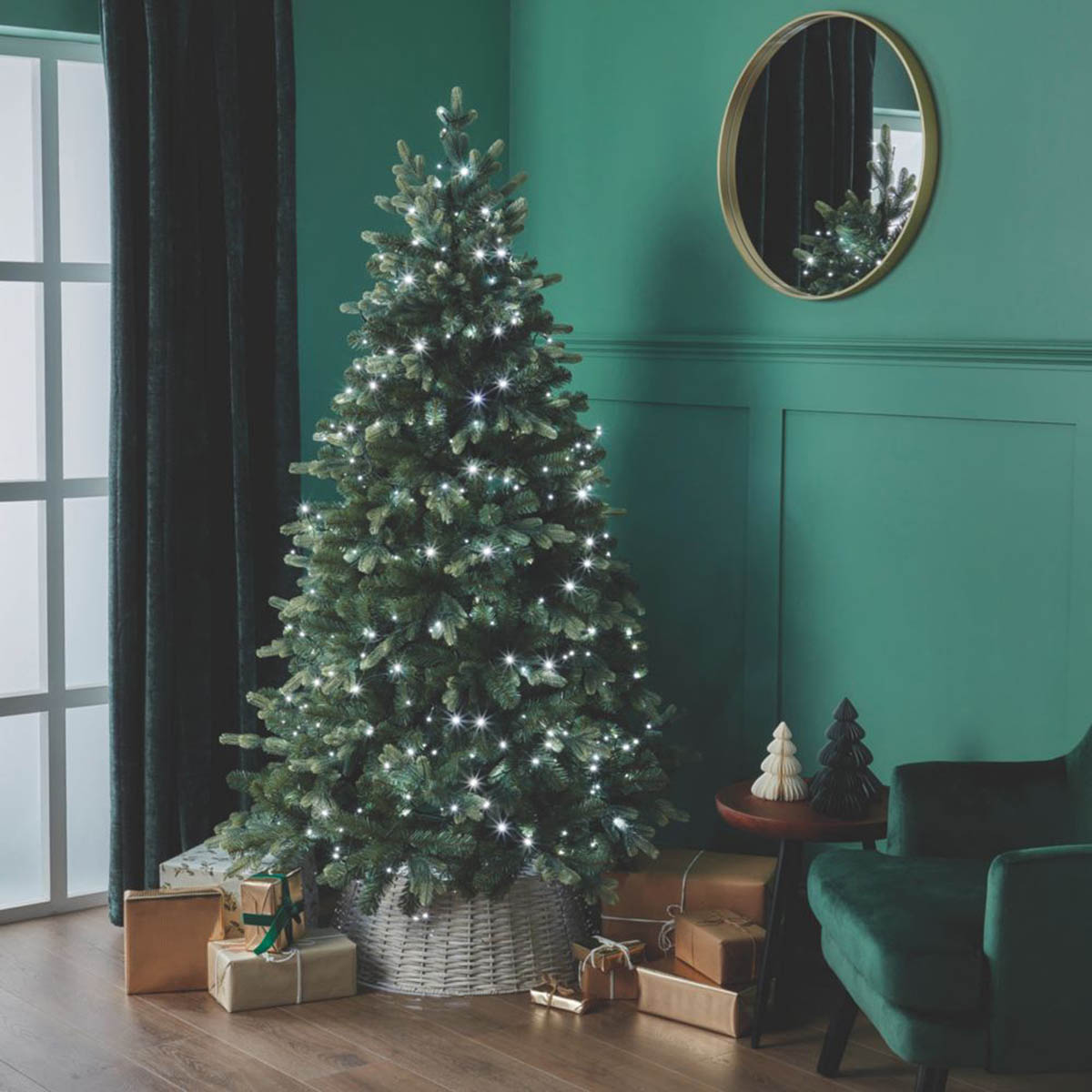 LED Christmas String Lights 1500 Indoor & Outdoor Ice White 8 Functions - Image 4