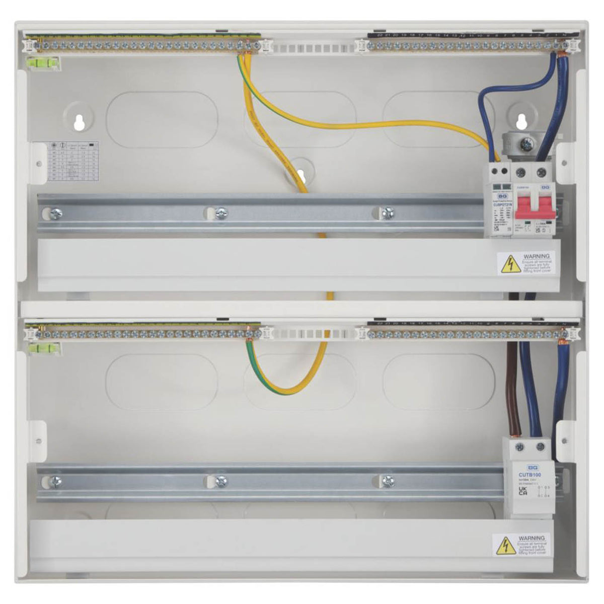 British General Consumer Unit with SPD 48 Module 43 Way Part Populated 100A - Image 4