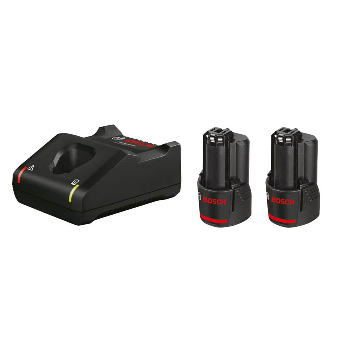 Bosch Battery And Charger Set 12V 2x2.0Ah Li-Ion CoolPack GAL 4A Compact - Image 1