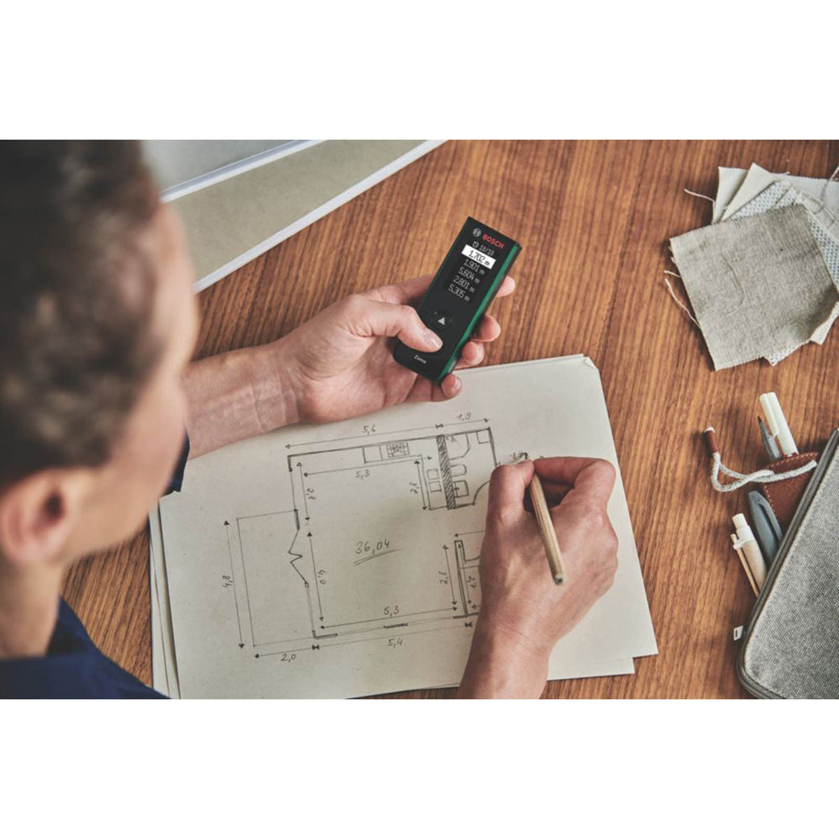 Bosch Zamo 0603672900 Digital Laser Measure - Image 3