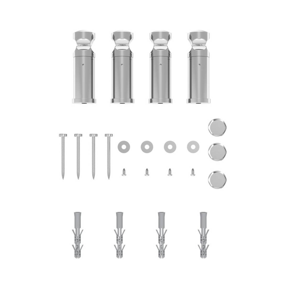 Flomasta Electric Towel Rail Radiator Chrome Flat Bathroom Warmer (H)70x(W)40cm - Image 6