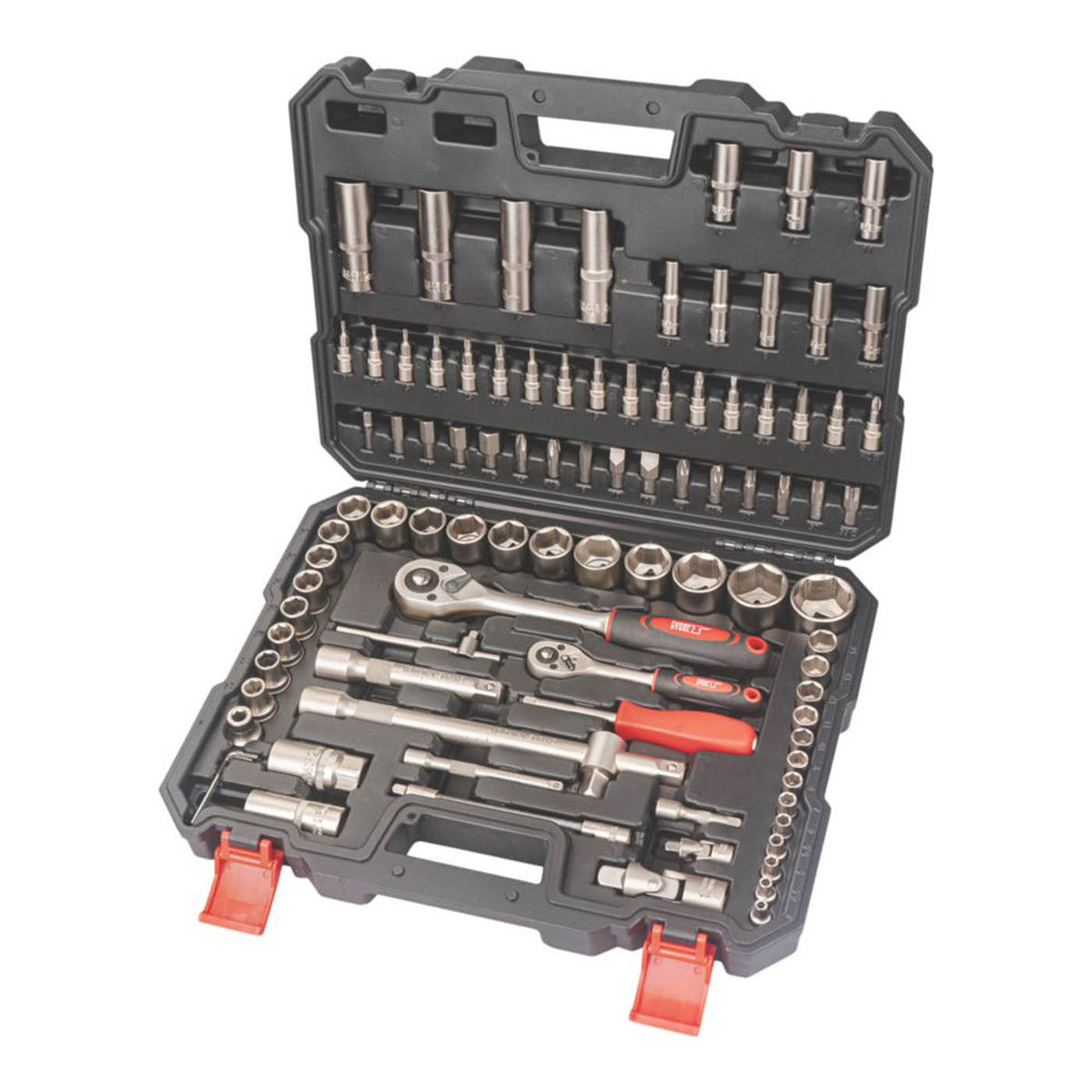 Forge Steel 3/8”, 1/4” & 1/2“ Drive Socket Set 94 Pieces - Image 2