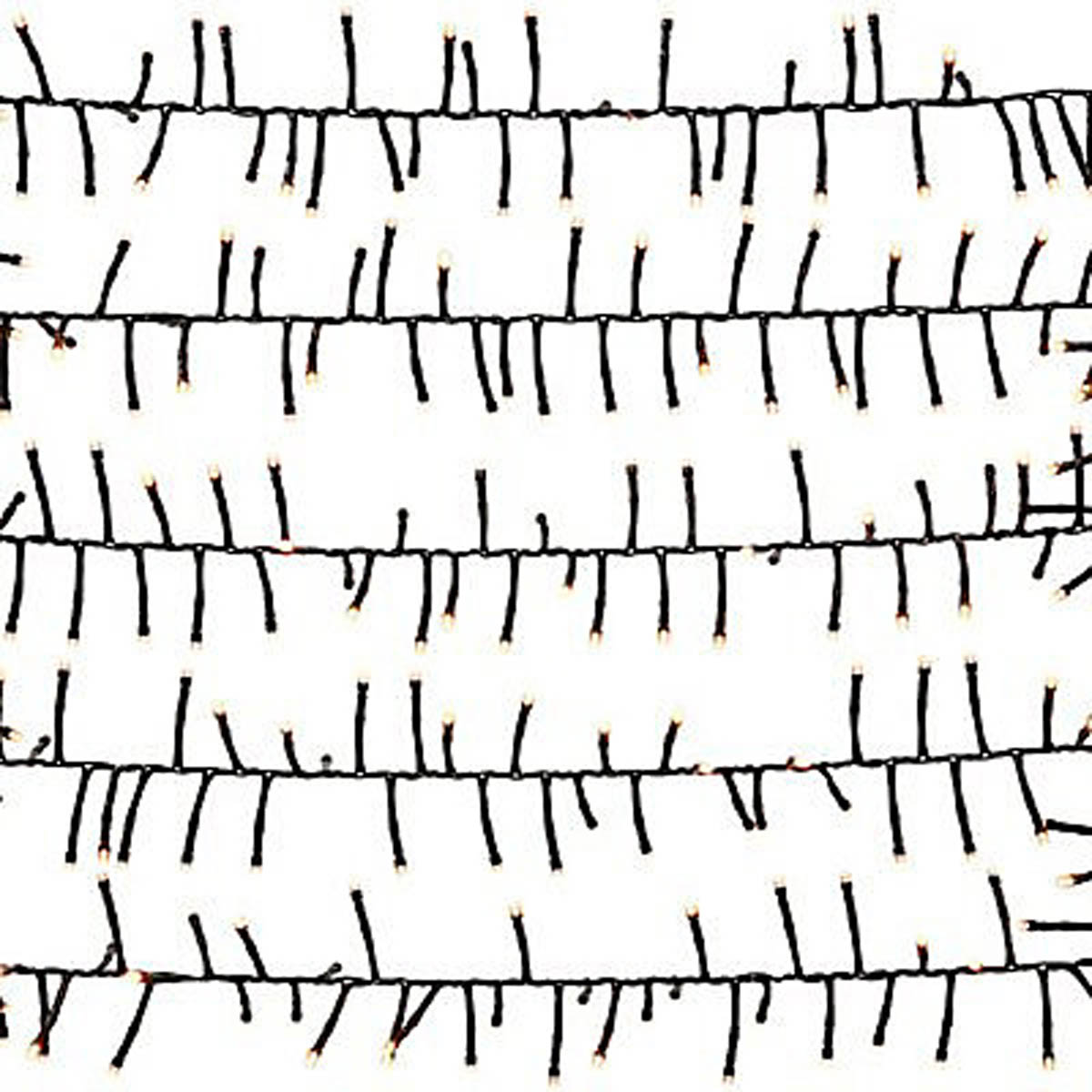 LED Christmas String Lights 1000 Warm White Cluster Timer Indoor Outdoor Home - Image 1