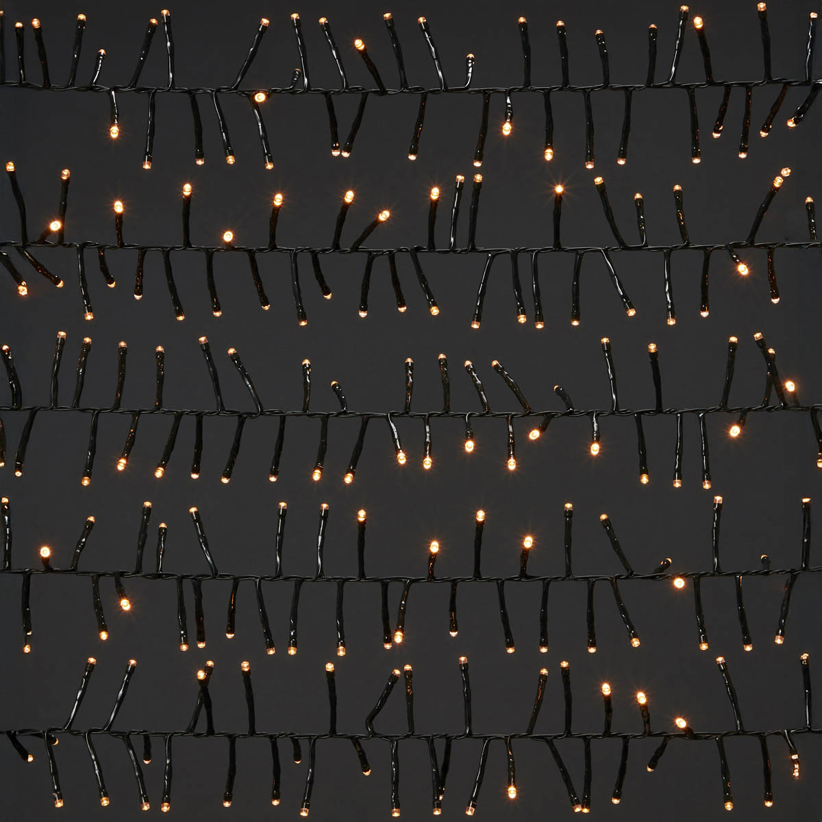 912 LED Christmas String Lights 1000 Warm White Cluster Timer Indoor 13m - Image 2