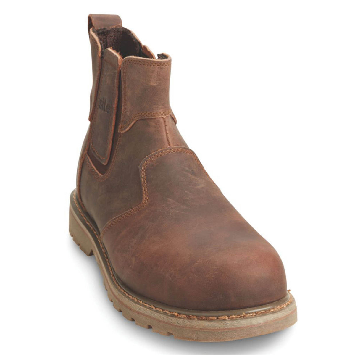 Site Safety Dealer Boots Mens Wide Fit Brown Work Shoes Steel Toe Size 15 - Image 1