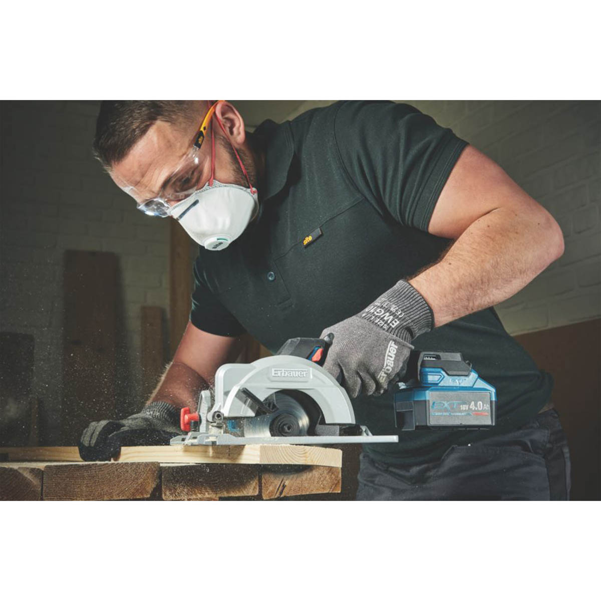 Erbauer Mini Circular Saw ERI1081CSW 120mm 18V Li-Ion EXT Cordless Body Only - Image 3