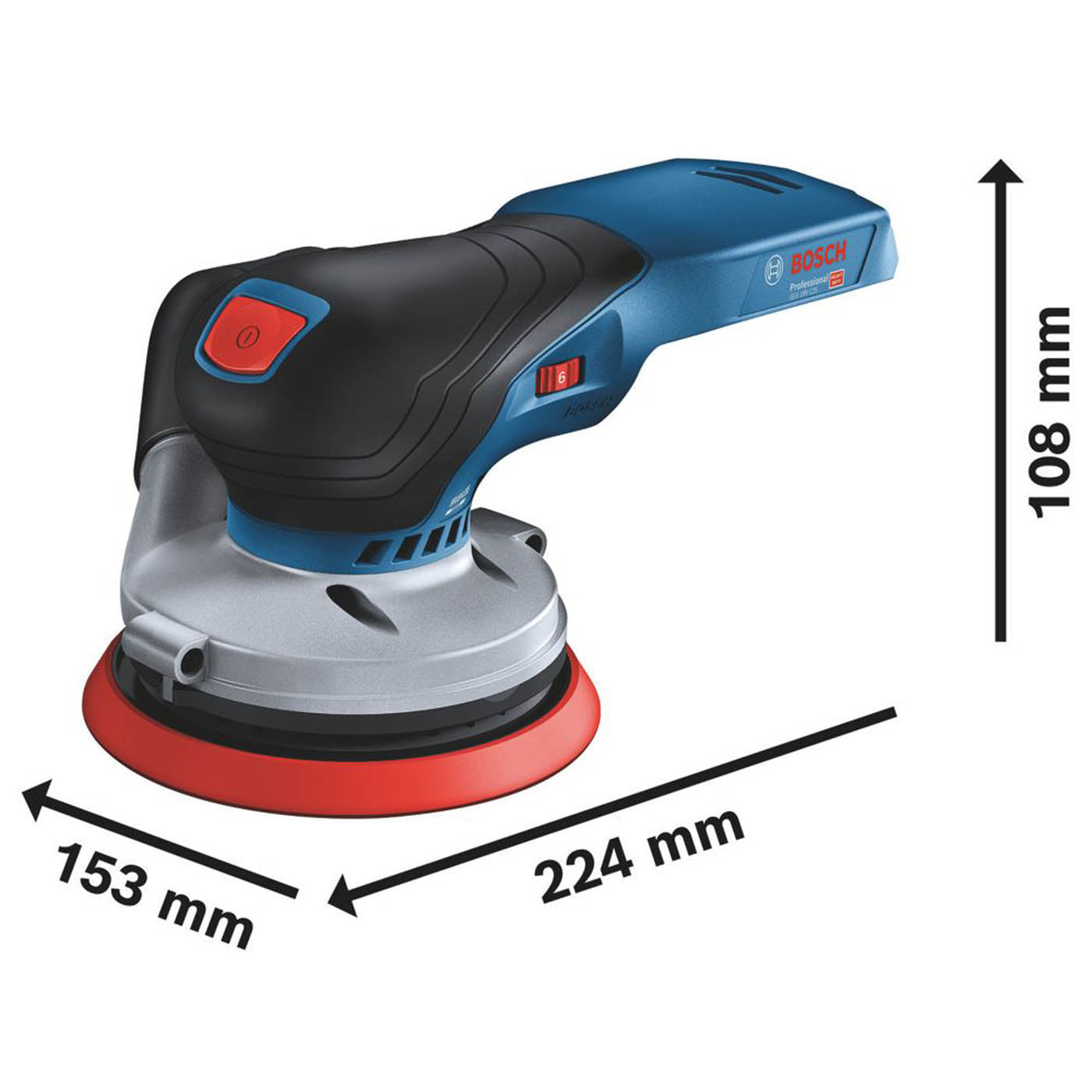 Bosch Random Orbit Sander Cordless GEX 18V-125 125mm 18V Li-Ion - Body Only - Image 5