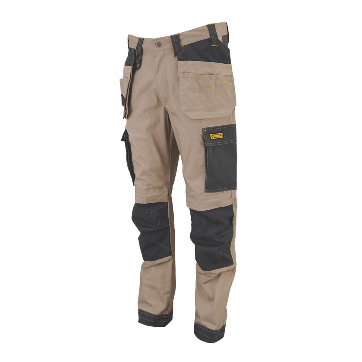 DeWalt Mens Work Trousers Holster Pockets Stone Slim Fit Breathable 42" W 31" L - Image 5