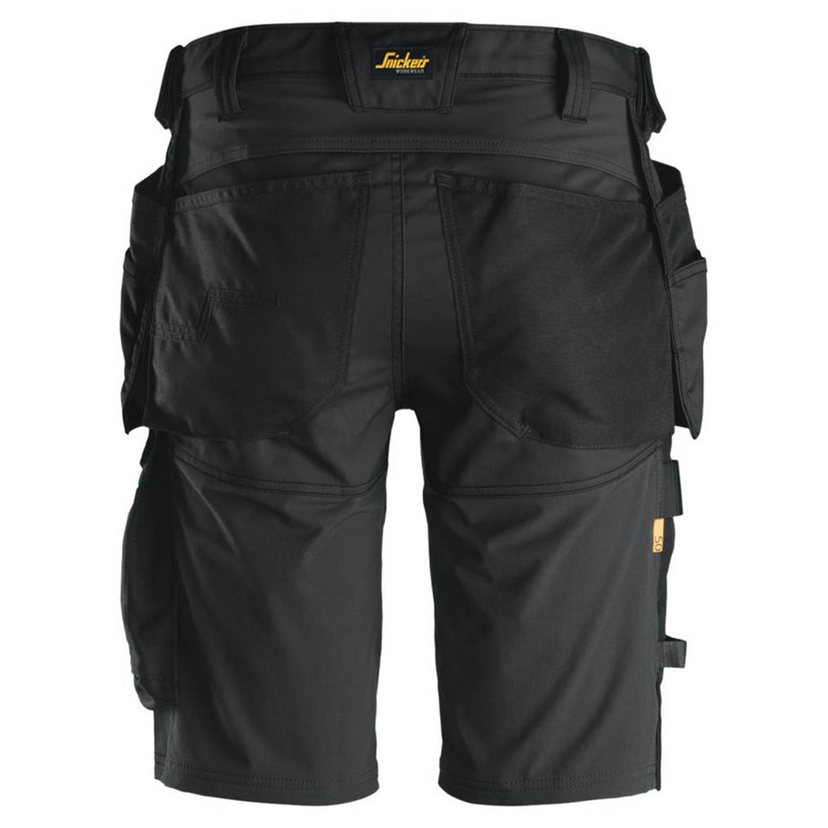 Snickers Work Shorts Mens Black Stretch Multi Pockets Cargo Breathable 31"W - Image 6
