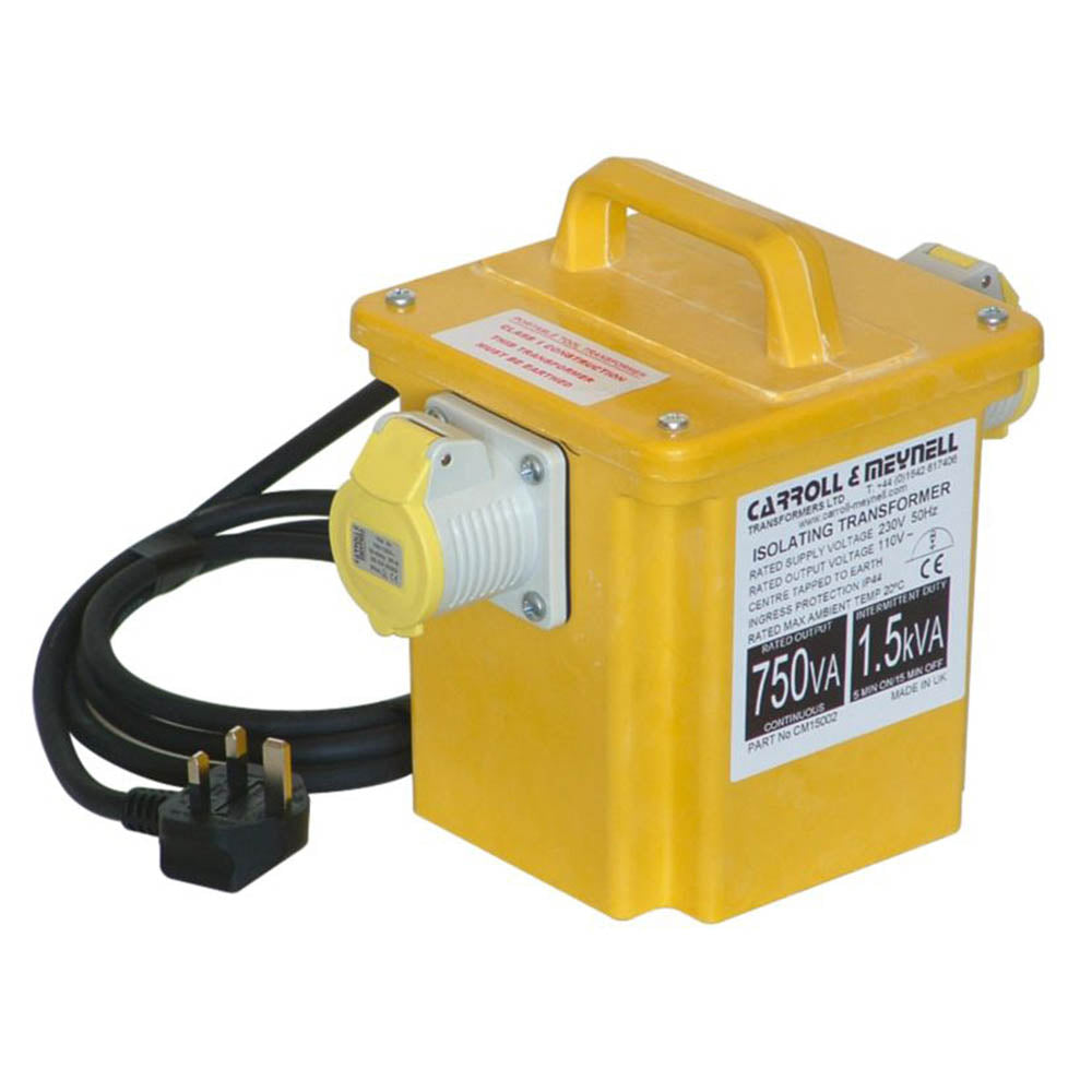 Isloation Transformer Portable Freestanding Step Down 2 Output Sockets 230V 110V IP44 - Image 1