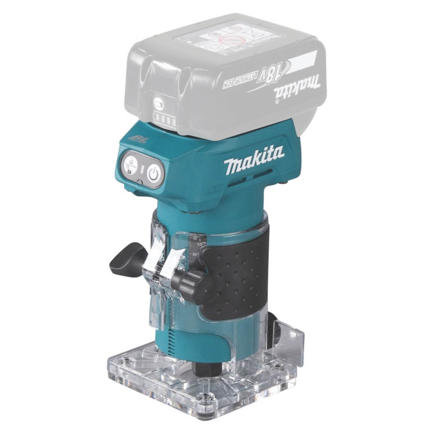Makita Router/Trimmer Cordless 18V Li-Ion DRT52 Brushless Compact Body Only - Image 3