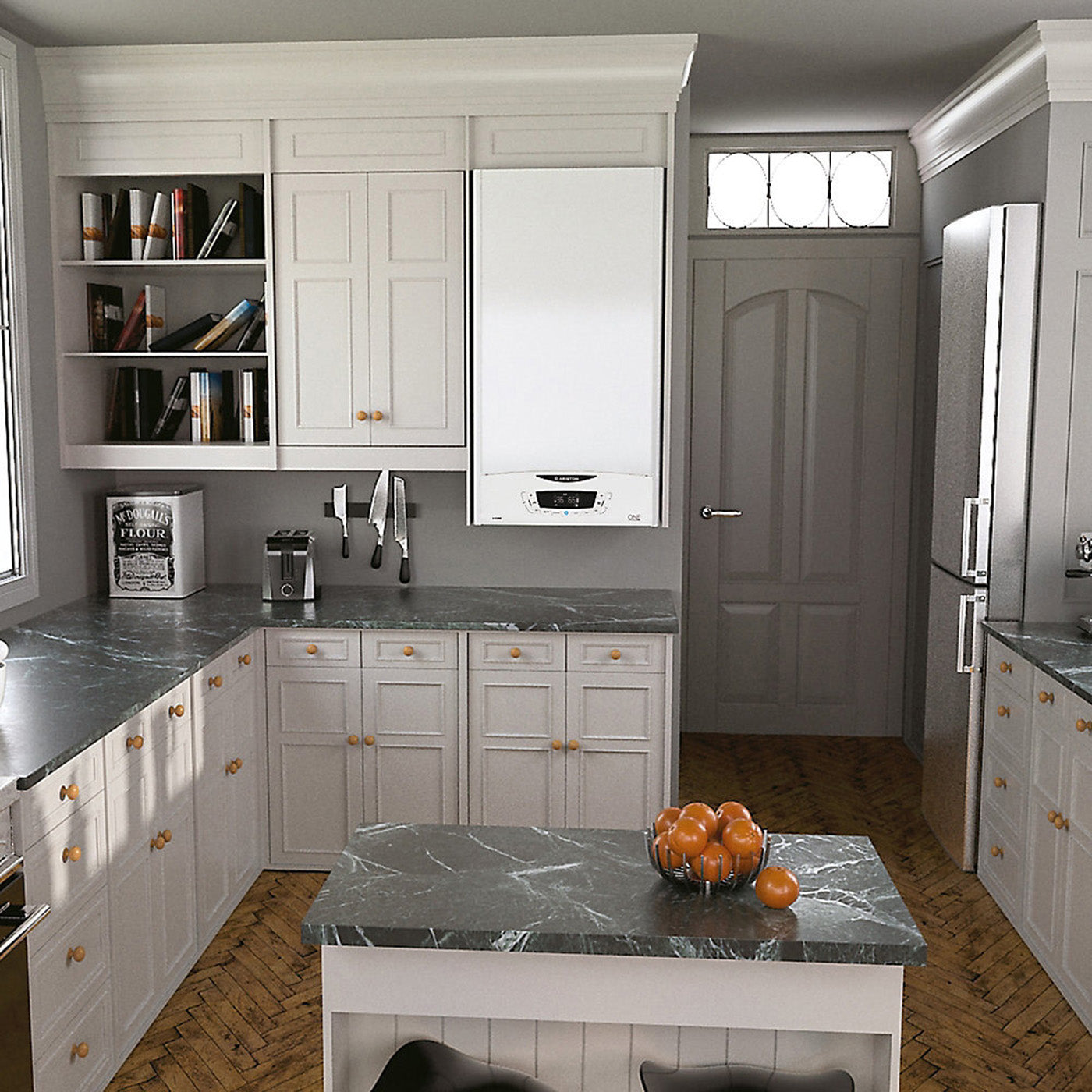 Ariston Gas LPG Boiler 30kW E-Combi One Top Flue Outlet White 102,364 BTU - Image 4