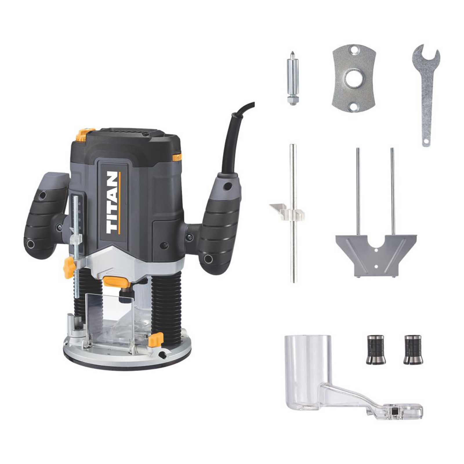 Titan TTB1337ROU 1200W 6mm & 8mm Electric Router 220-240V - Image 2