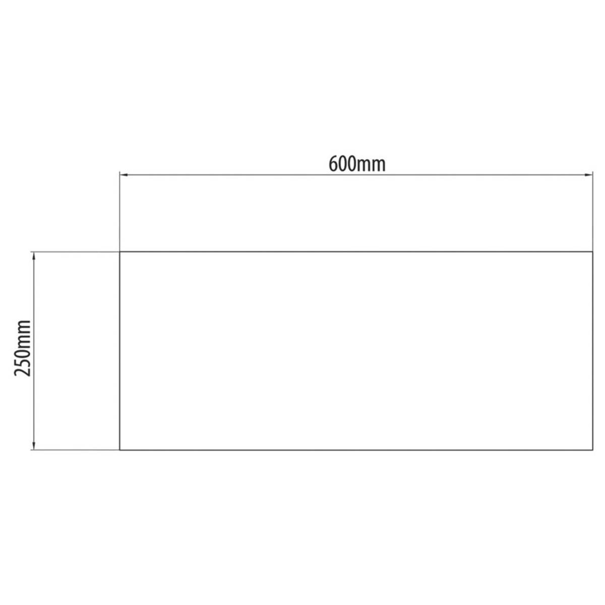 Bathroom Splashback Self-Adhesive Metallic Charcoal Glass 600mm x 250mm x 4mm - Image 4