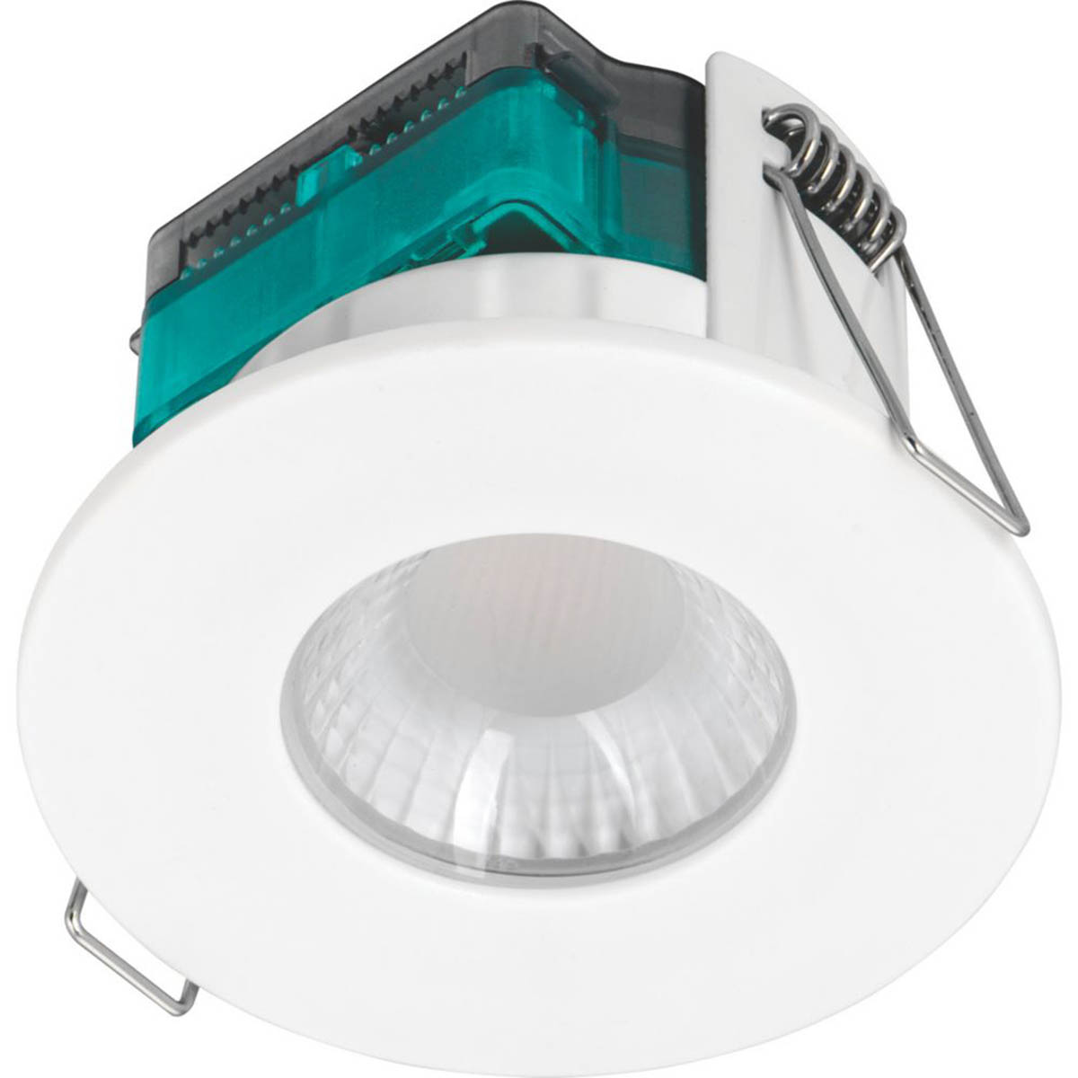 LED Downlights Fixed Fire Rated Dimmable White Round Low Profile 515lm 10 Pack - Image 2