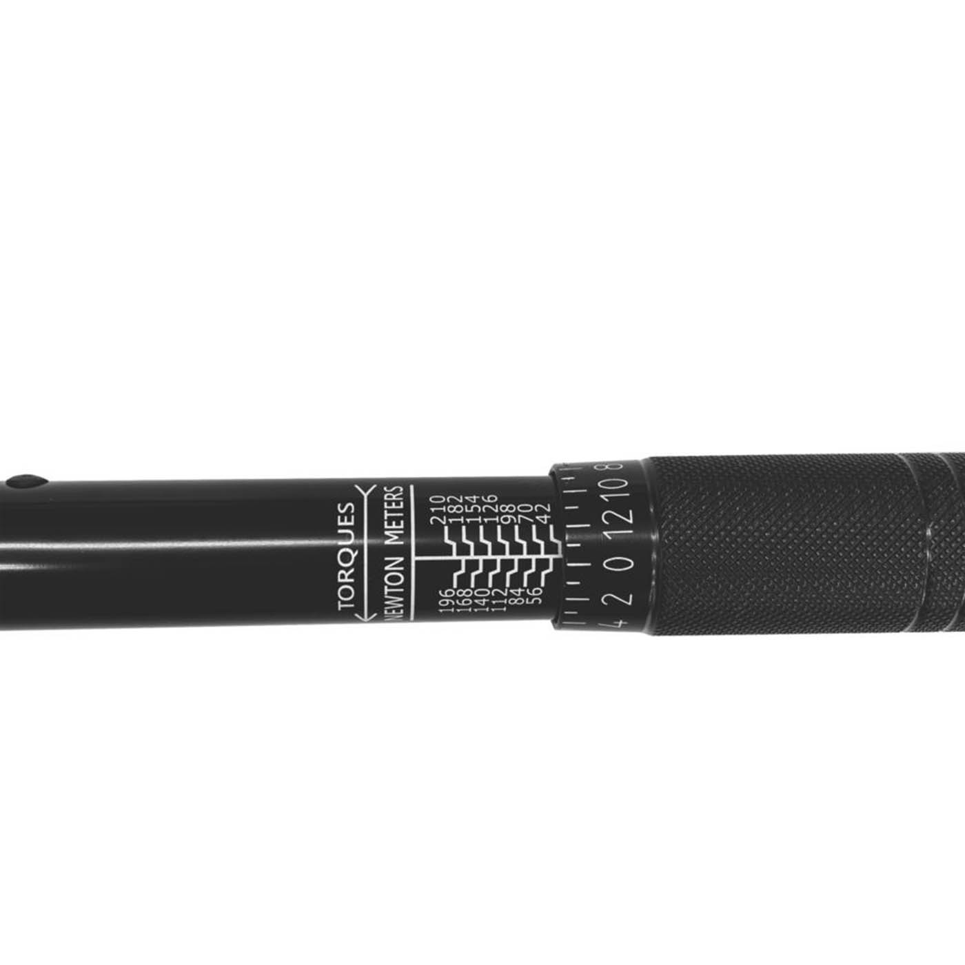 Magnusson Torque Wrench 1/2" x 18" Carbon Steel Single Direction Locking Handle - Image 2