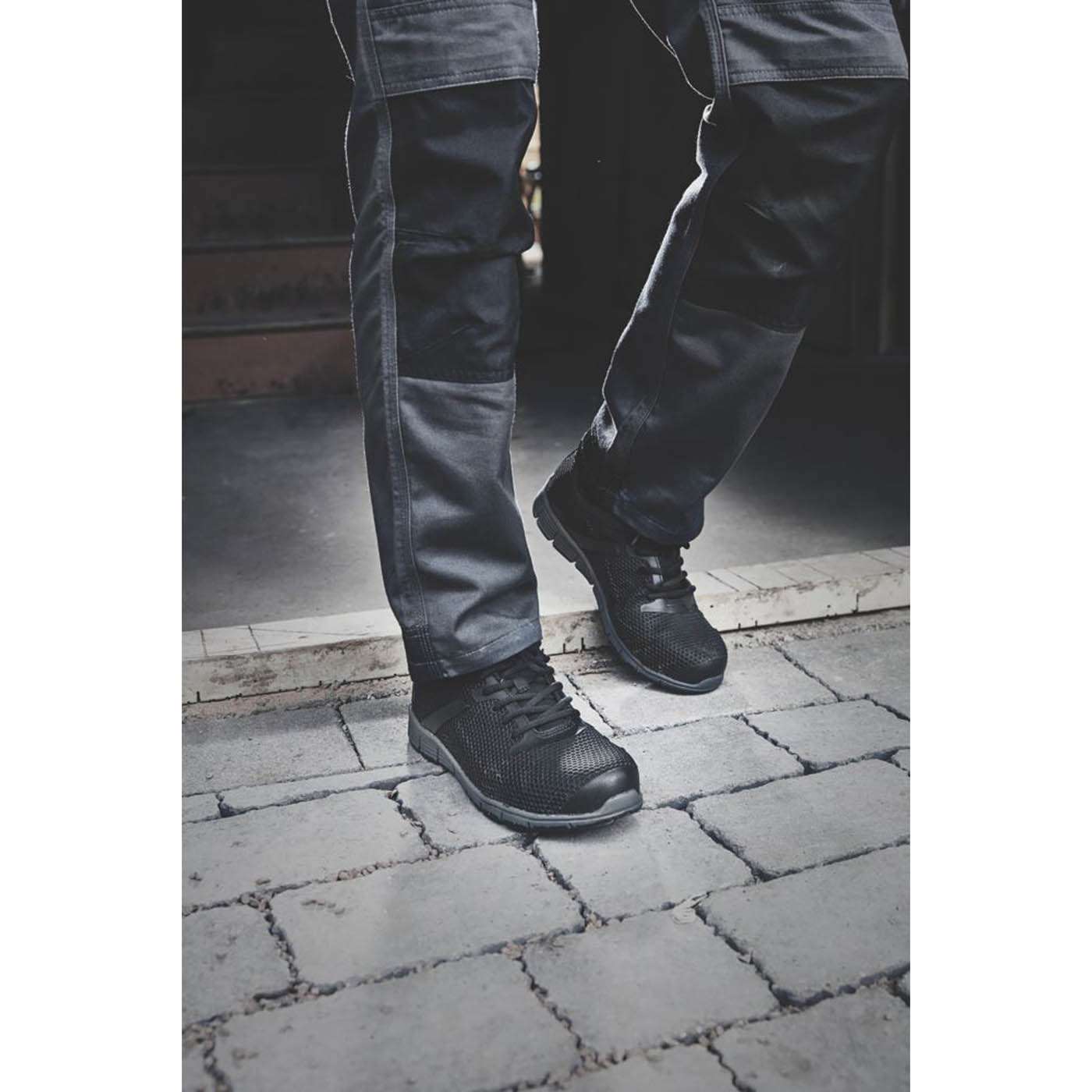 Site Safety Trainers Mens Wide Fit Black Synthetic Steel Toe Breathable Size 11 - Image 5