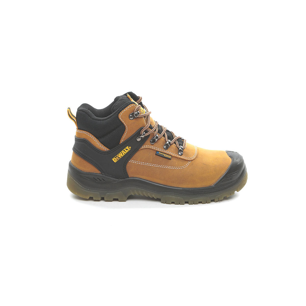 DeWalt Safety Boots Standard Fit Mens Tan Leather Waterproof Steel Toe Size 9 - Image 2