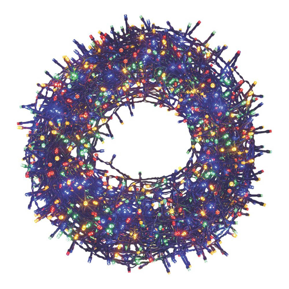 296 LED Christmas String Lights 1500 Multicolour Timer Indoor IP44 Home - Image 1