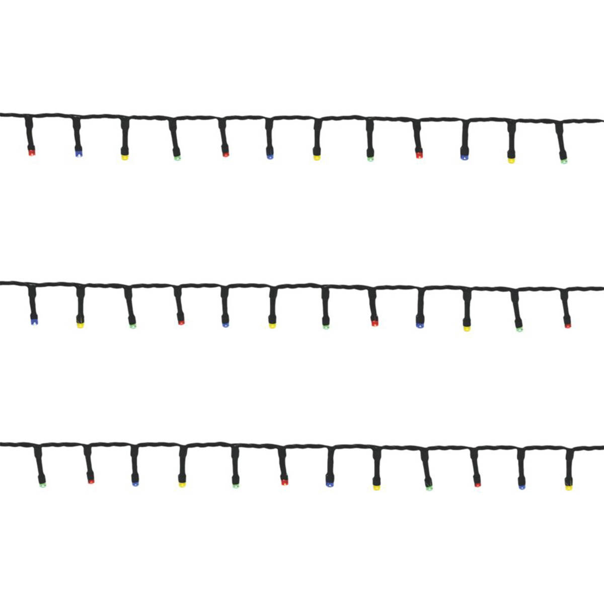 296 LED Christmas String Lights 1500 Multicolour Timer Indoor IP44 Home - Image 2